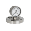 Diaphragm pressure gauge Type 1348 Stainless steel/Safety glass R100 Measuring range 0 - 4 bar Process connection Stainless steel PN40 DN50